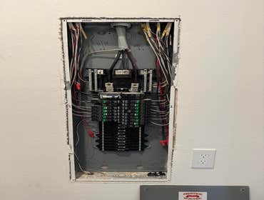 Photos by Four Corners Electric LLC #1 Residential Panel change and power to outlets troubleshooting.
