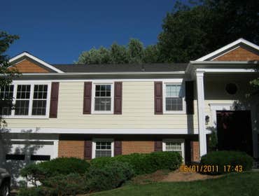 Vienna addition and renovation Took off garage roof and extended 2 bedrooms out over garage, added pront porch, changed the HVAC system to 2 zone syste