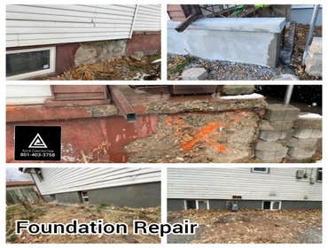 Photos by Advir Construction #22 Foundation plaster repair