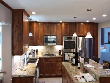 Kitchen Remodel Complete tear out, change floor plan, new plumbing and electrical. All new cabinets, flooring and more.