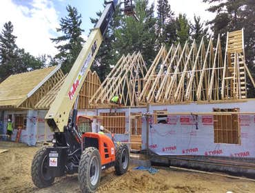 Photo(s) from Score Construction Services LLC This was a new house out in Concord NH, approximately 2,500 sq foot home. 8,500 sq ' of drywall.