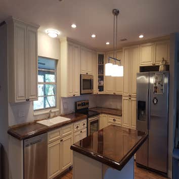 Kitchen Remodel w/Concrete Counter Tops Kitchen Remodel