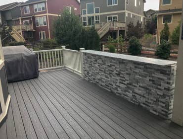 Arkus New Build Castle Rock Demolition Of Existing Deck And New Deck Build Before and After Pictures in Castle Rock, Colorado by our crew at Colorado D
