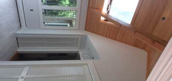 Sunroom remodel in Dennis Complete gut of entire space, new floors, walls, ceiling, doors, windows, siding, and exterior trim. Total structural rebuild