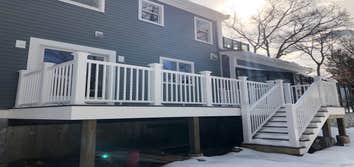 New house build in Wellesley Massachusetts New Home building.