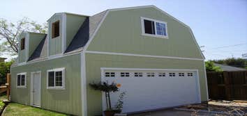 Barn Garage Build In Progress