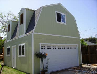 Barn Garage Build In Progress