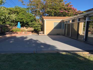 Photos by GOLD Remodeling Inc #4 Exterior work in cladding new grass, new fountion, concrete work and lava rocks