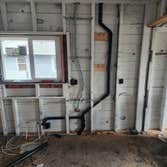 New drain and vent piping