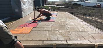 Stamped and Colored Concrete Projects