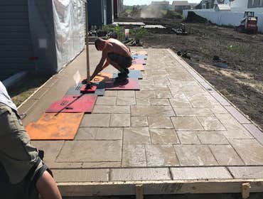 Stamped and Colored Concrete Projects