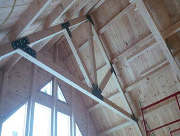 beam and purlin roof system