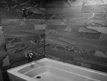 Modern Tub Surround Tile Work