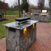 Outdoor fire table