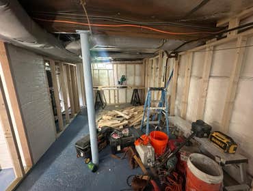 Basement Remodeling Framing Stage is Done