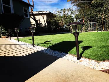 Pavers and white gravel
