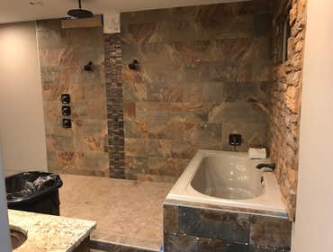 Master suite shower/Bath area new construction