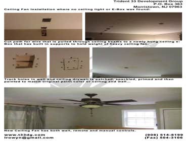 Fan Install withou ceiling box