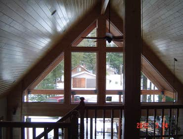Priest Lake Home This is a cedar home, about 1500sf with a 28 by 12 covered redwood deck. It has vaulted ceilings finished with T&G Spruce.