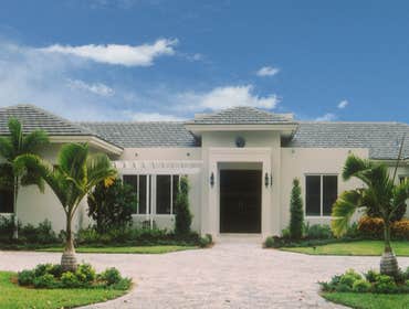 Front view of new house