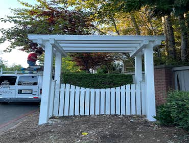 Photos by Platinum General Construction LLC #1 We went ahead and demo the old pergulas in this apartment complex and installed new pergulas with a smoo