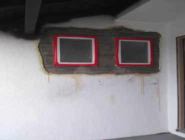 Window patches Sand finish texture match