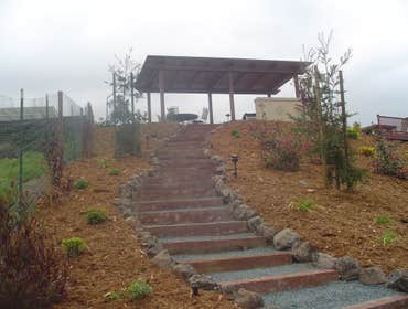 hill side steps