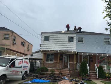 Installing Shingles Roof here we are installing new shingle roof for area approx 950 sq feet.job was done in one day.