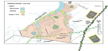 Freneau Woods Descriptive map for preservation of environmentally sensitive and historically significant nature preserve