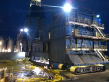 Oil rig for ENI