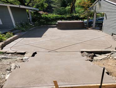 Landscaping Brand new paver patio, drought tolerant landscape with a 2 tone mulch. Customer loves their low maintenance backyard that will stay for yea