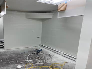 Photos by F Squared LLC #1 Renovated Beauty Salon
Demolition, framing, electrical, plumbing, drywall, paint, trim and flooring, also set up styling st