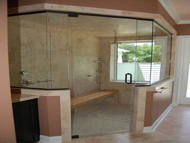 Kitchen and bathroom