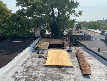 Flat roof work