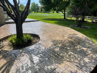 Photos by Rays Four Seasons Concrete Corporation #2 Stamped & Colored Patio & Walkway