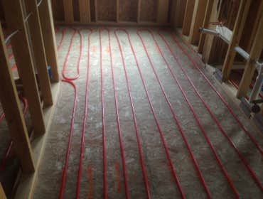 In floor heat