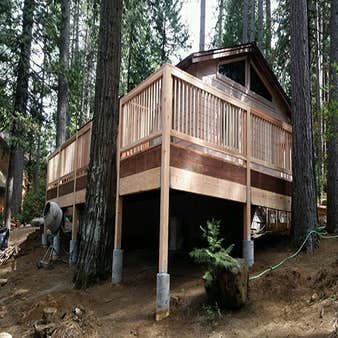 New redwood deck project from Uniquity Builders Inc Replace redwood deck and repair siding damage.