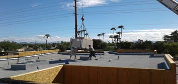 setting rooftop units