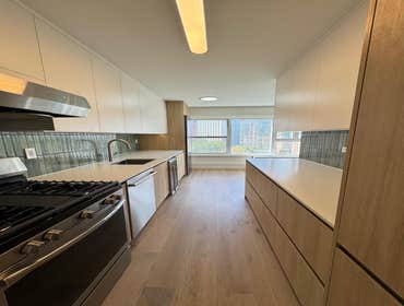 Apartment Gut Renovation Evolution Group performed a comprehensive gut renovation of a modern apartment, involving full demolition, strategic reconfigu