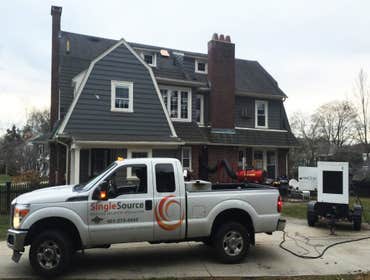 Providing temporary power during a storm