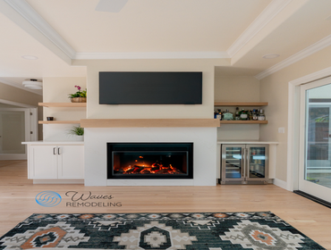 Modern, Bright, Built To Inspire From kitchen transformations to custom fireplaces, this home remodel showcases the perfect balance of function, style,