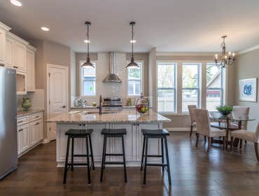 Kitchen Island with Backsplash