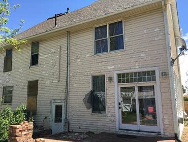 Photos by Jb Properties #1 Storm restoration project in Wheatridge, included roof, gutters, siding, windows, painting, masonry and light fixtures.