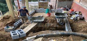 Concrete pad