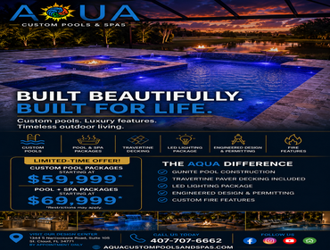 AQUA CUSTOM POOLS AND SPAS