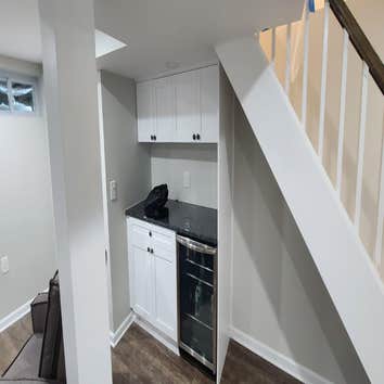 Livingston Basement Remodel of basement in Livingston to include bar, child's area.