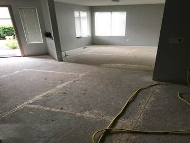 Photos by American Flooring Llc #2 We had to come, tear out old carpet, remove reinstall baseboards and prep the sub floor so it will be flat and ready