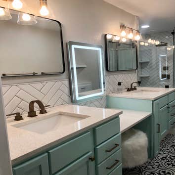 Bathroom remodel Examples of bathroom remodeling from Moreno's Helping Hands Construction and Remodeling LLC.