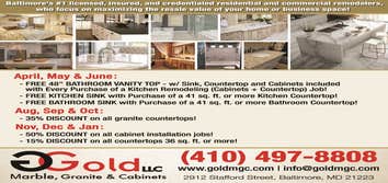 Gold Marble Granite & Cabinets, LLC