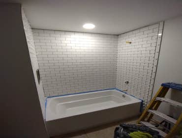 Bathroom add, progress photo